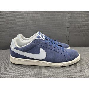 Mens Sz 13 Blue Nike Court Majestic Suede Sneakers